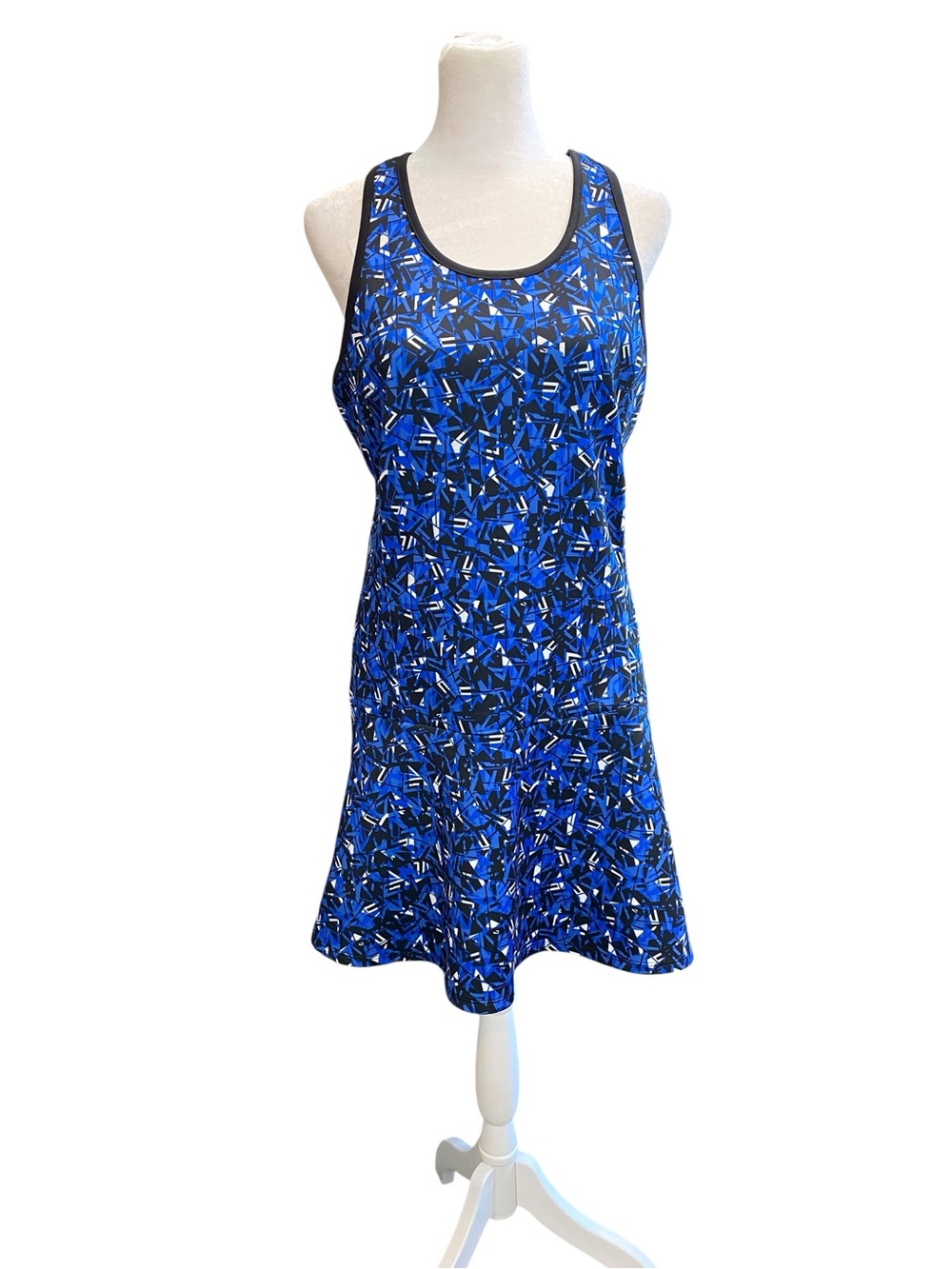 Grand Slam Women's size S/M Blue and Black Patterned Athletic Golf Tennis Dress